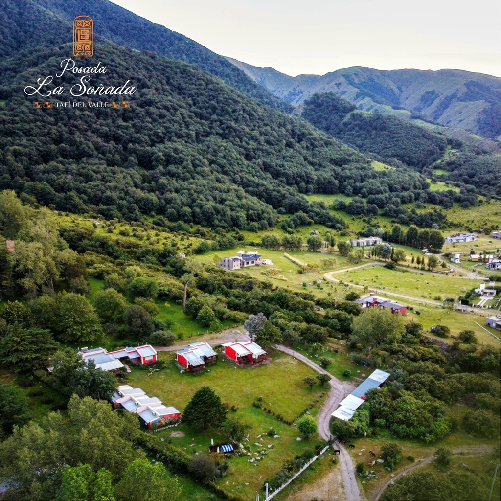 Vista del aire de la posada